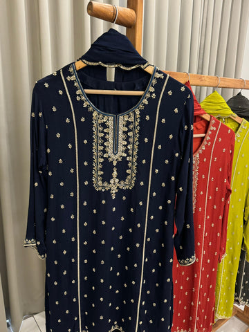 Chinnon Heavy Hand-worked Party wear Suit-6282
