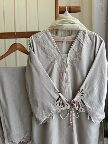 Cutwork Embroidered Trendy Suit