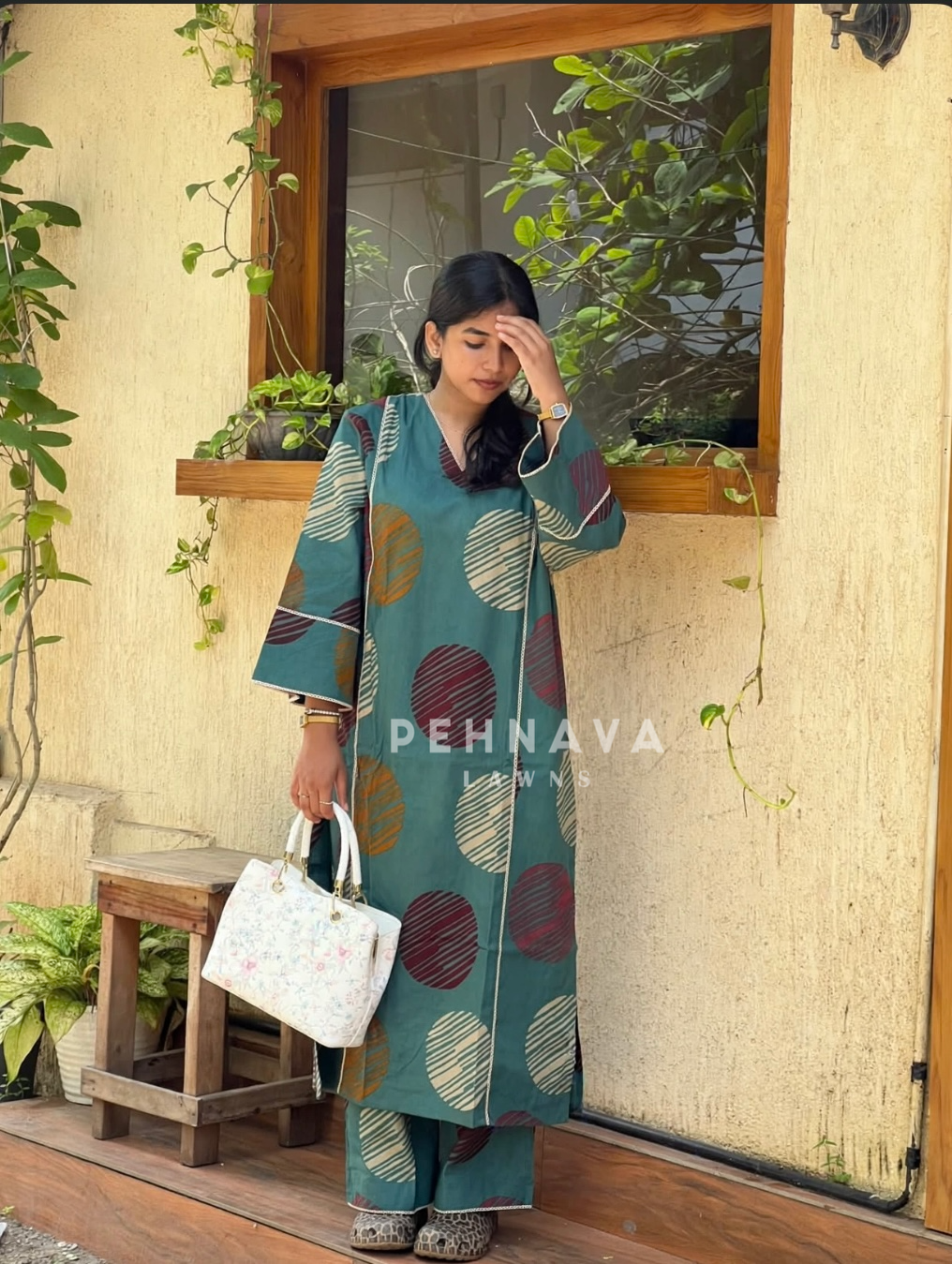 Daily Wear Cotton Printed Suit Set-B261