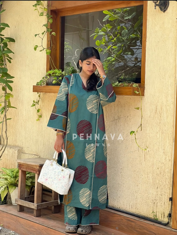Daily Wear Cotton Printed Suit Set-B261