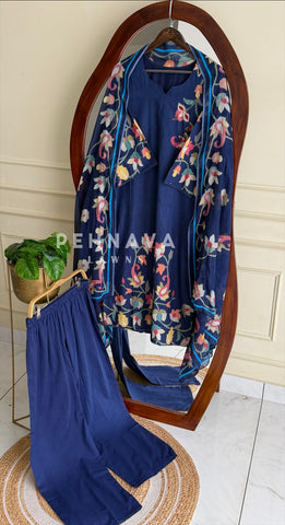 Floral Print Cotton Suit