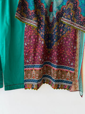 Signature Embroidered Unstitched Suit 1429