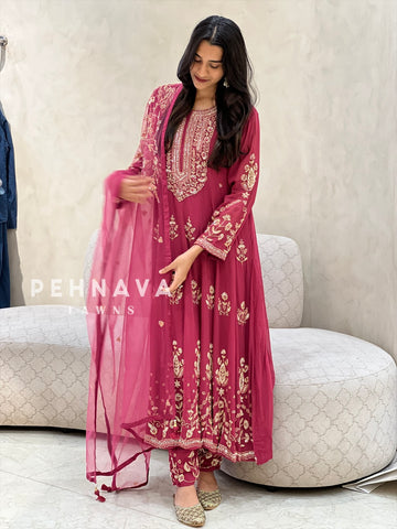 Premium Handworked Anarkali
