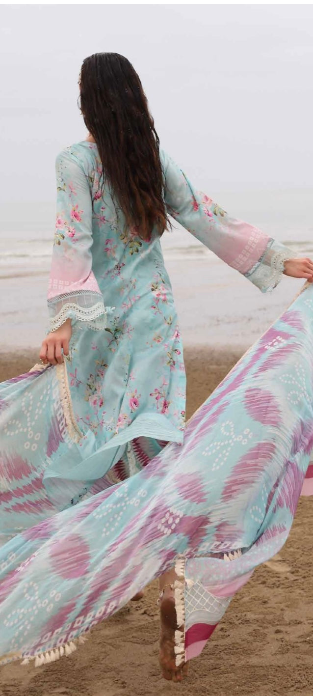 Gardenia Printed Lawn Suit-173