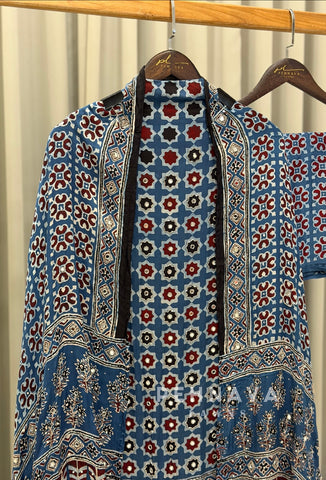 Ajrak Printed Unstitched Suit