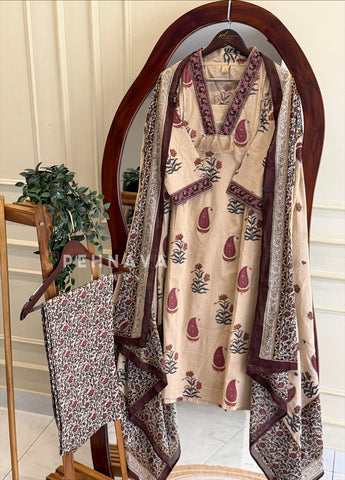 Paisley Printed Suit Set 12001-004