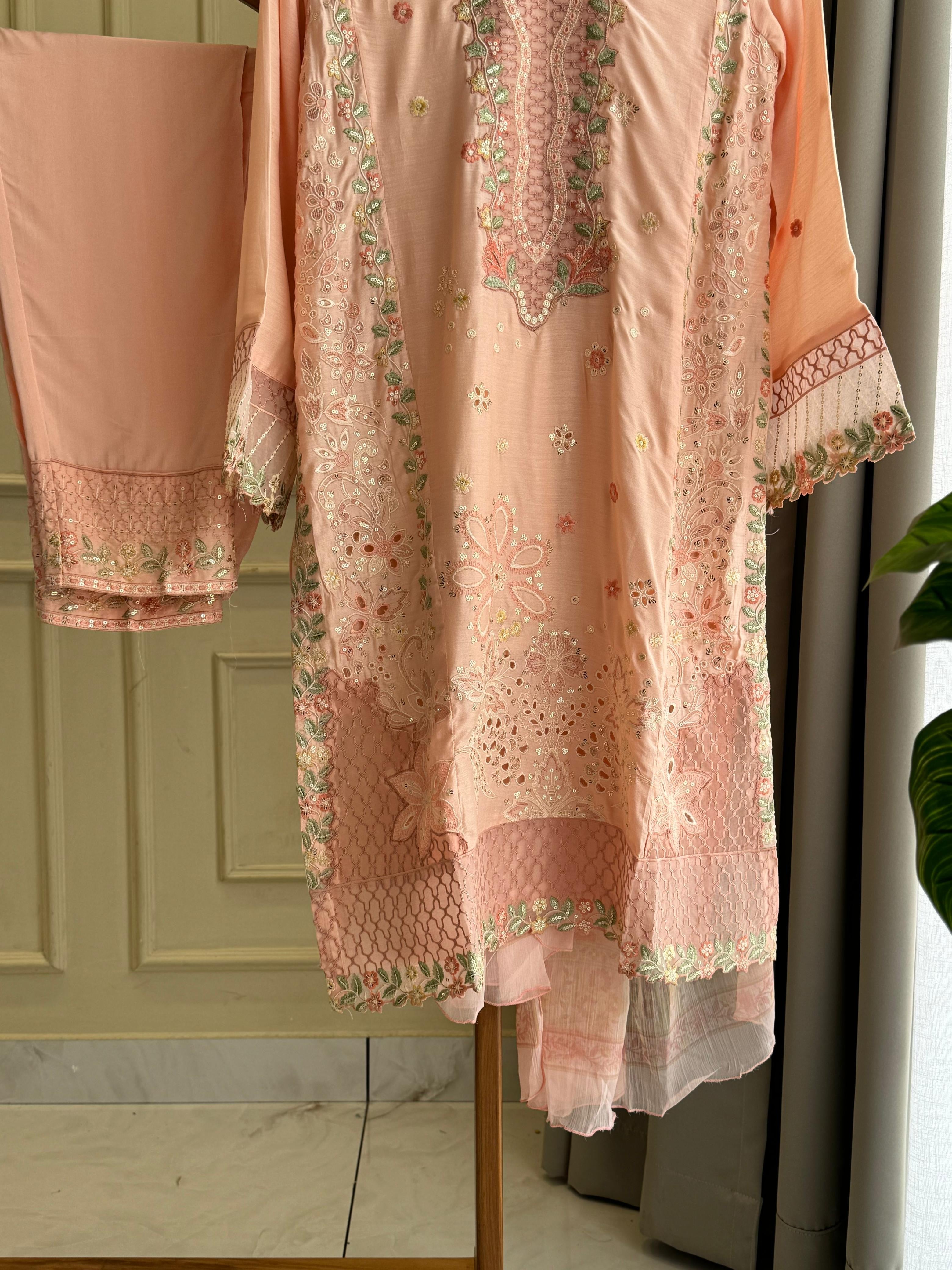 Premium Pure Lawn Embroidered Suit - 06