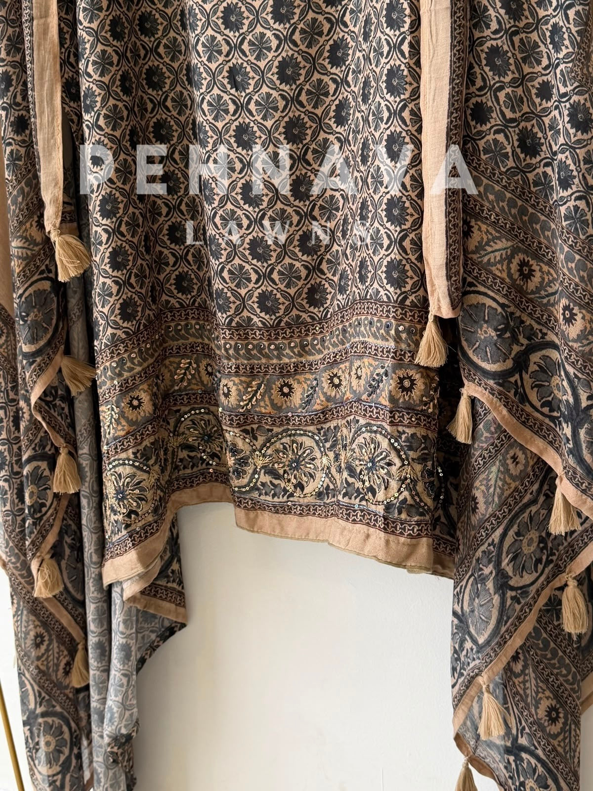 Ajrak Printed Unstitched Suit