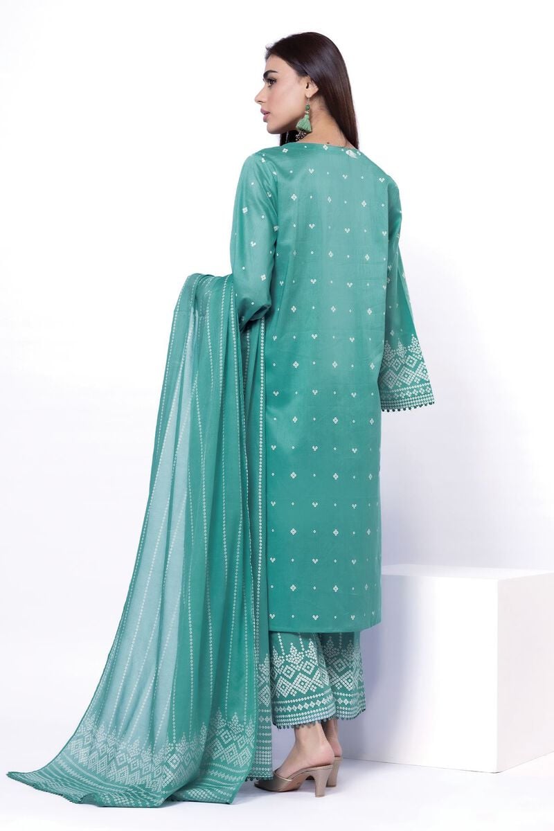 Khaadi Unstitched Printed Lawn suit-0123