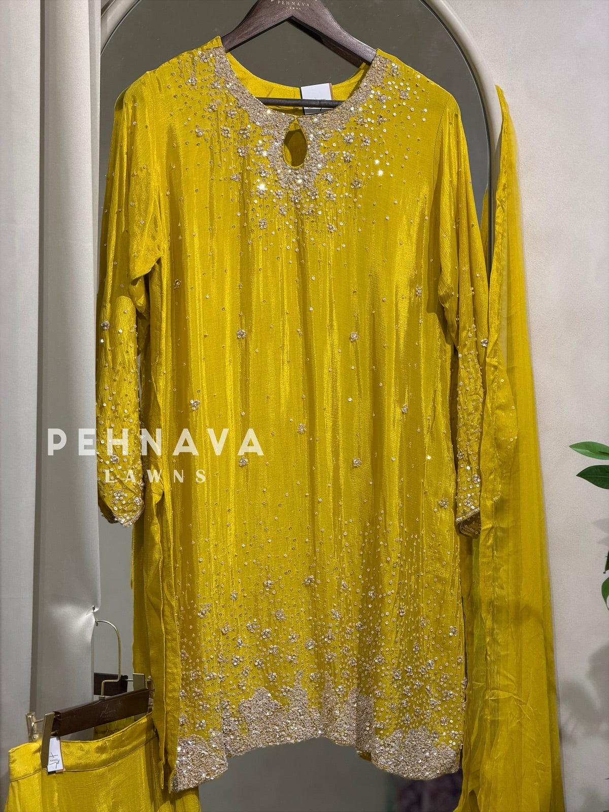 Premium Sequins Sharara Suit