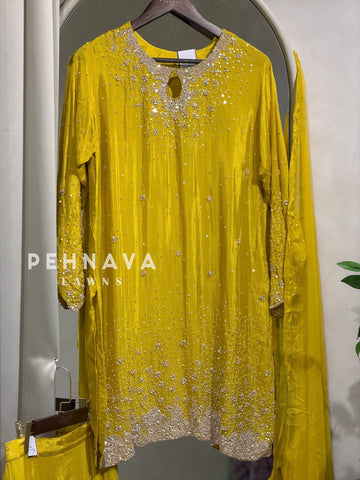 Premium Sequins Sharara Suit