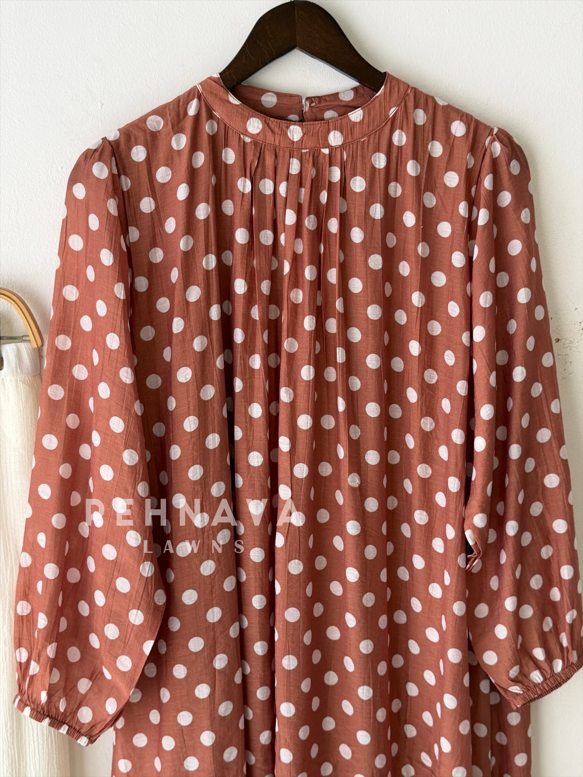 Polka Dot Printed Imported Suit 6176