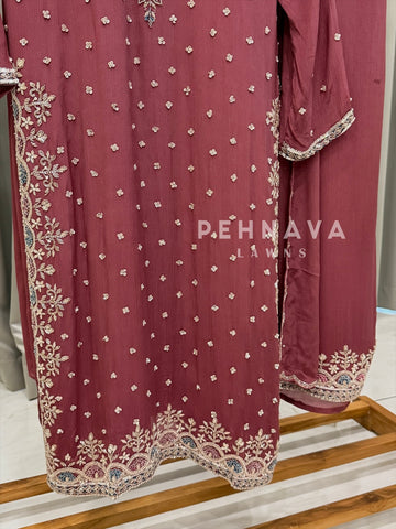 Premium Handworked Chinnon Suit-U4066