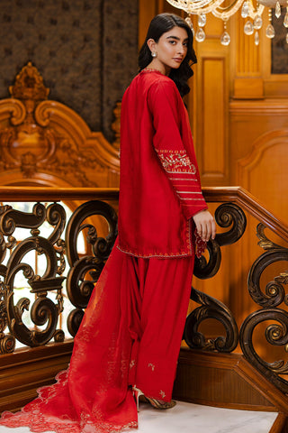 Dhanak luxurious stitched embroidered suit DL-0333