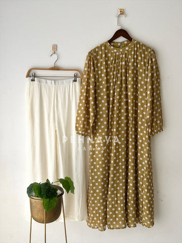 Polka Dot Printed Imported Suit 6176