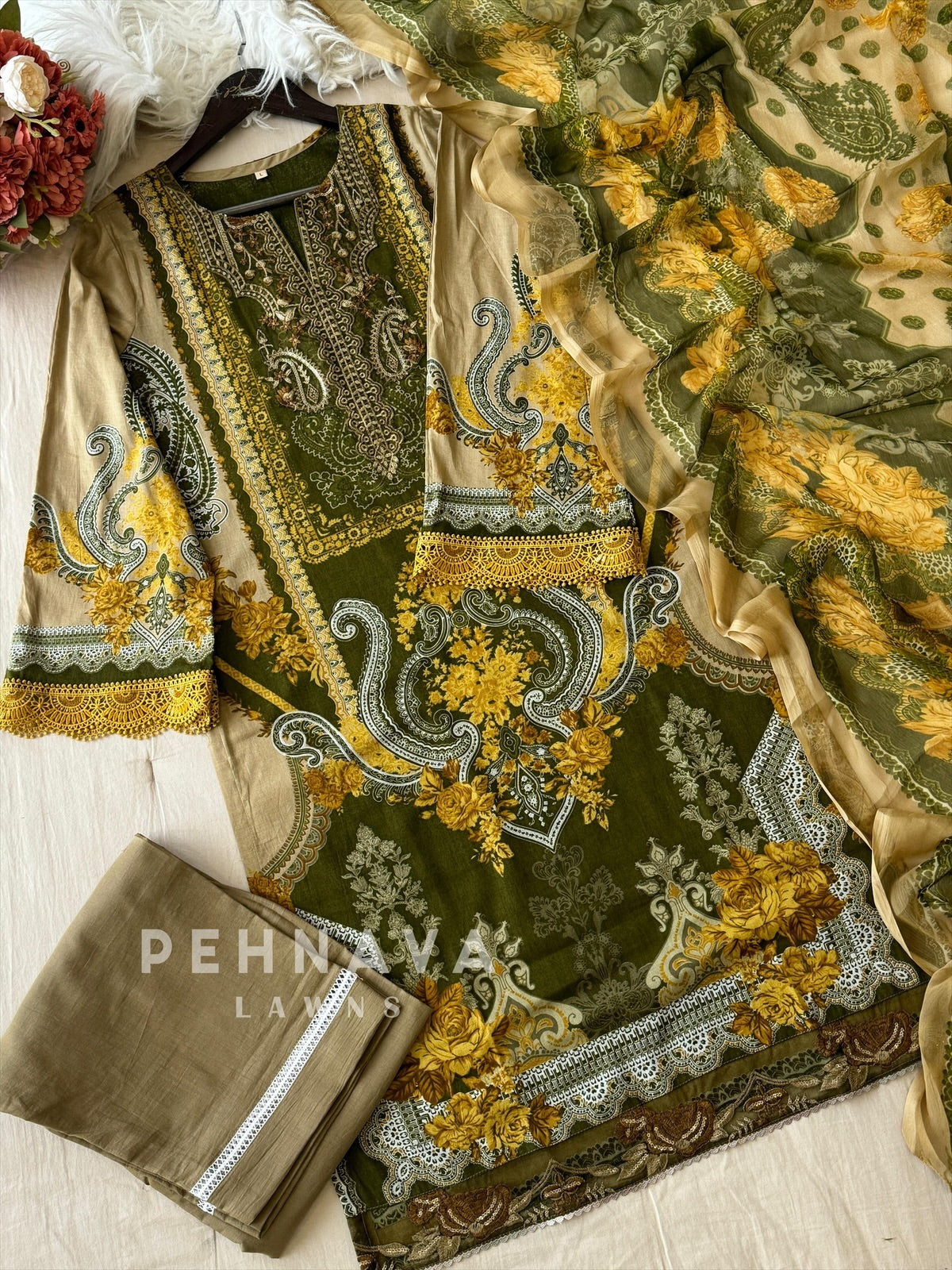 Cotton Printed Suit-1492 - Pehnava Lawns