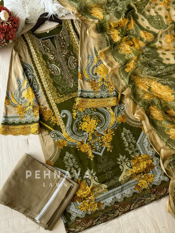 Cotton Printed Suit-1492 - Pehnava Lawns