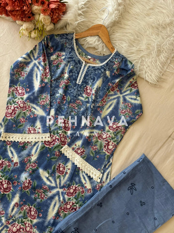 Timeless Floral Print Ready-to-Wear Suit Set-2