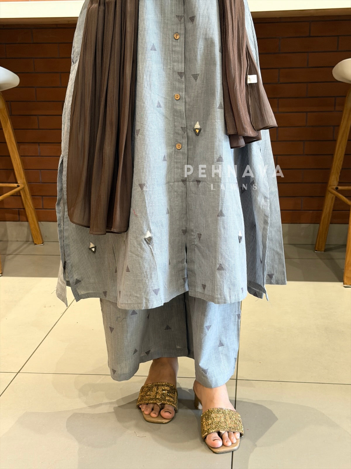Daily Wear Cotton Embroidered Co-ord Set