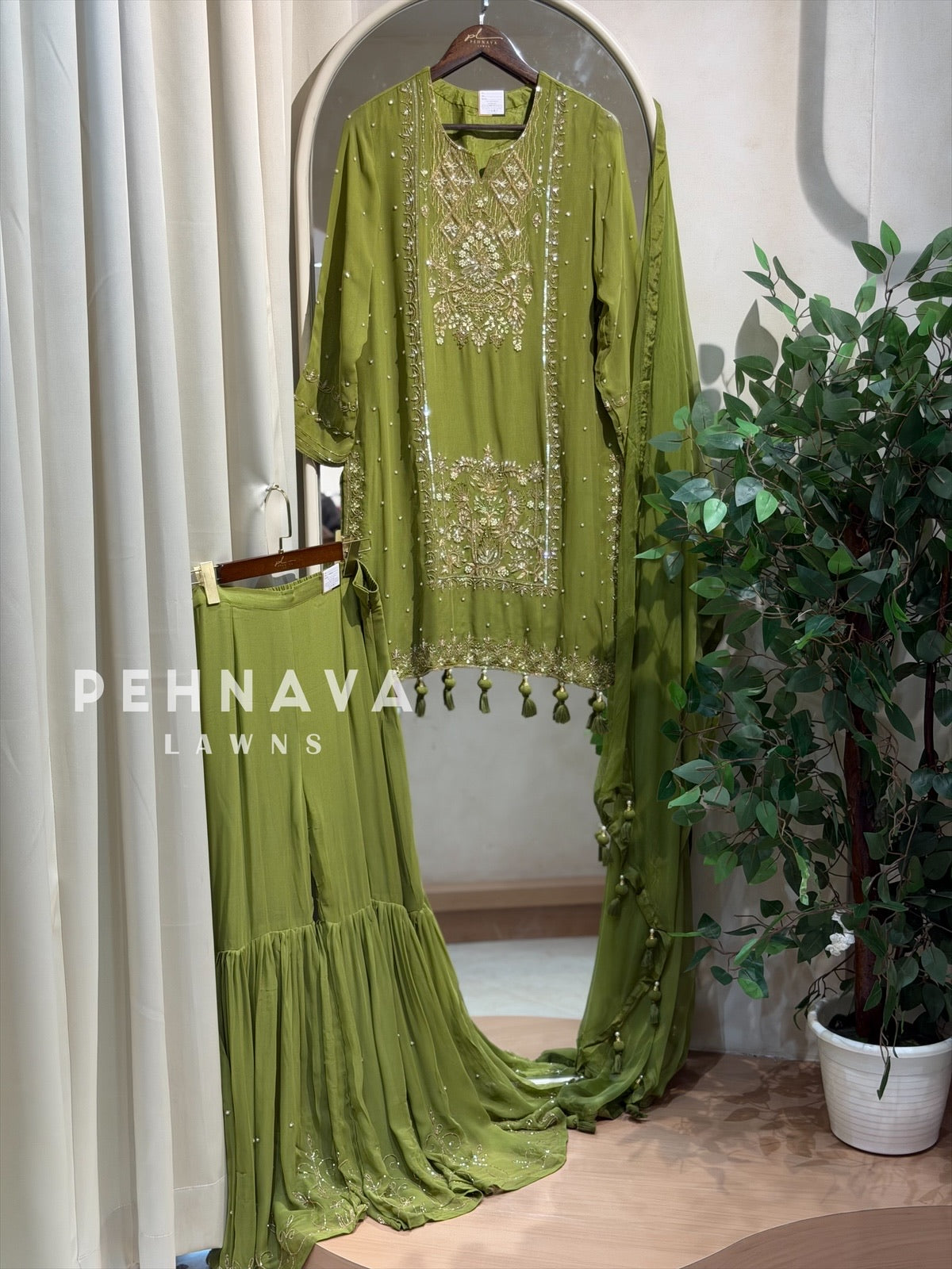 Premium  Handworked Sharara Suit