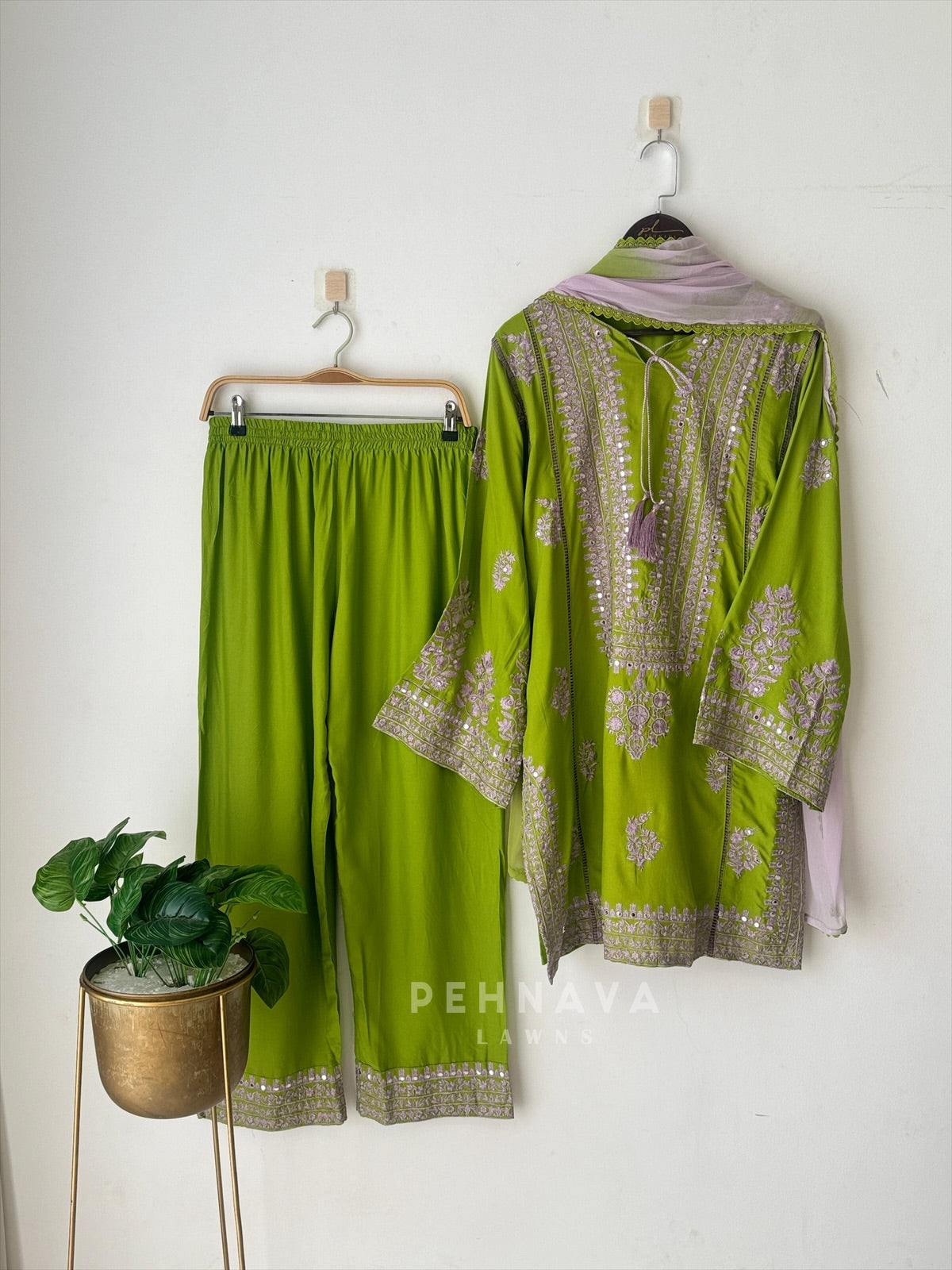 New Green Trendy Farshi Salwar-137