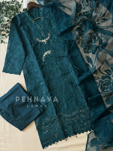 Cut Work Ready To Wear Suit-Csms - Pehnava Lawns