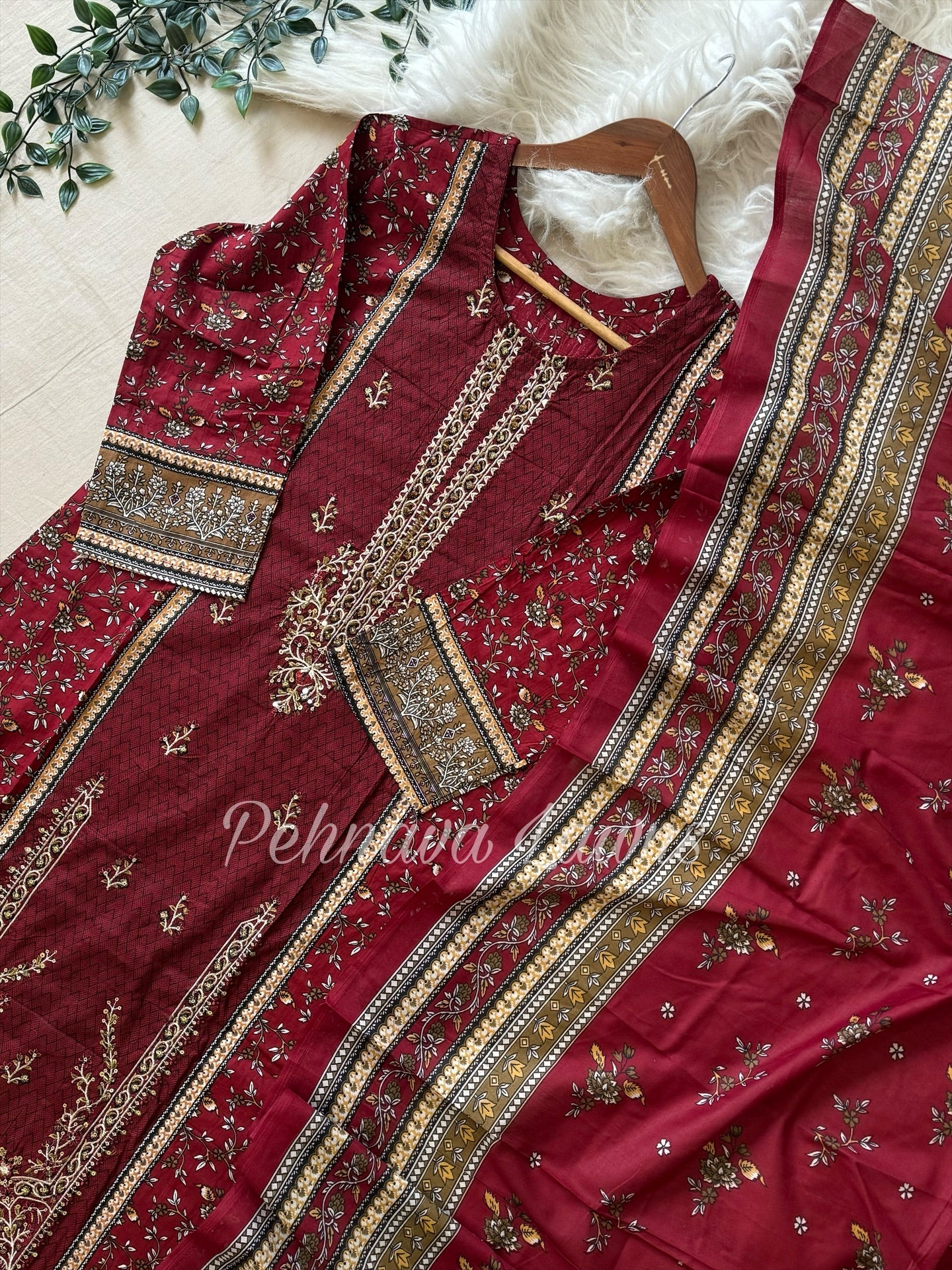 Cut dana detailed cotton suit-3457/3547