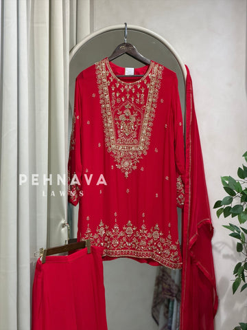 Premium  Handworked Sharara Suit