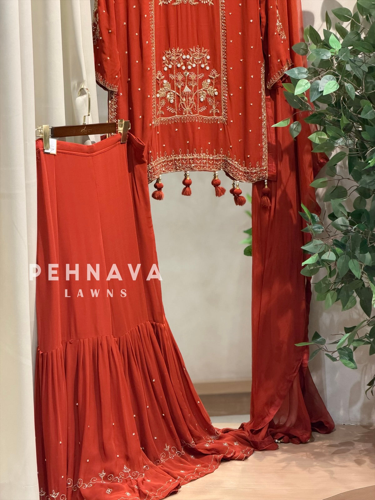 Premium  Handworked Sharara Suit