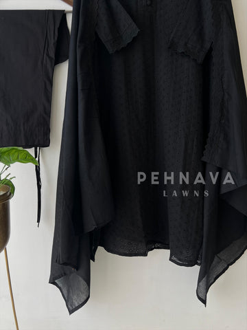 Cotacheck Embroidered Suit-Hkoba