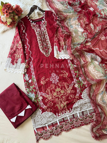 Signature Embroidered Lawn Suit-1357