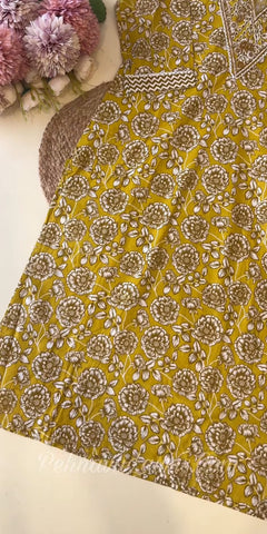 Pure Cotton 3 Piece floral Suit-8929