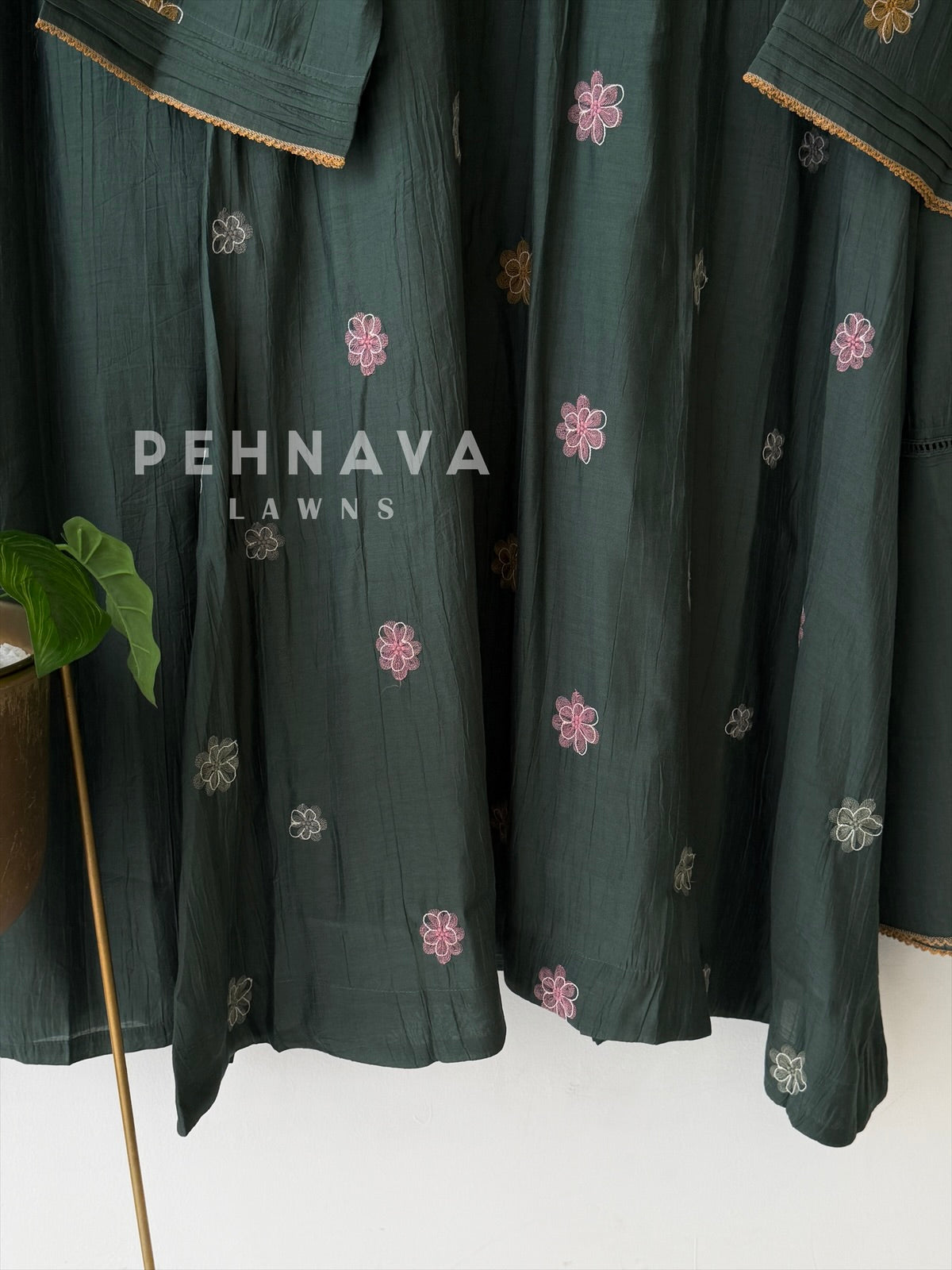 Floral Embroidered Imported Ensemble SN6113