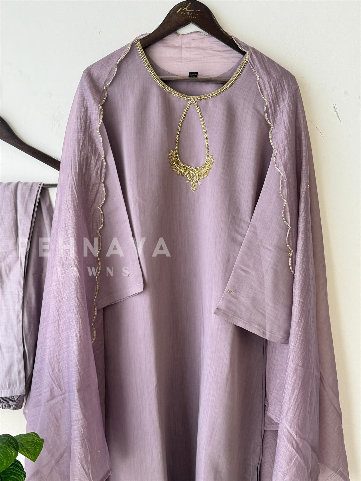 Handworked pastels Suit-3190 - Pehnava Lawns