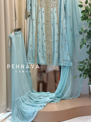 Premium  Handworked Skirt set