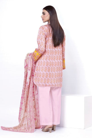 Khaadi Unstitched Printed Lawn suit-0124