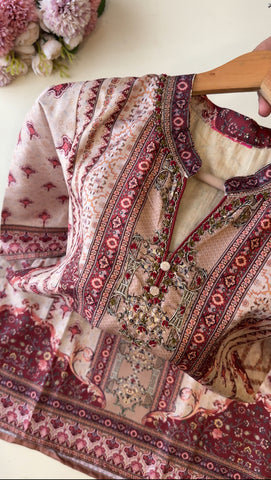 Premium jute silk ready to wear suit