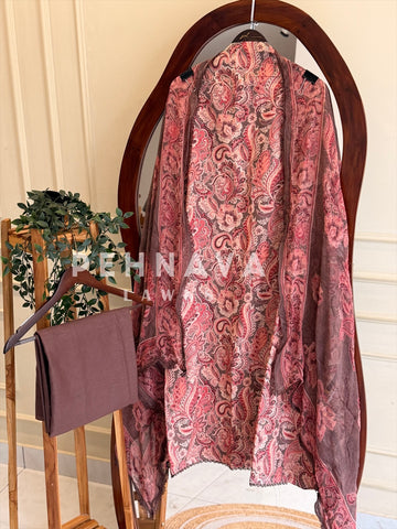 Paisley Printed Unstitched Suit (Dispatch Time 4-5 Days)