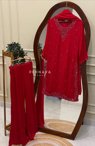 Premium Handworked Chinnon Suit