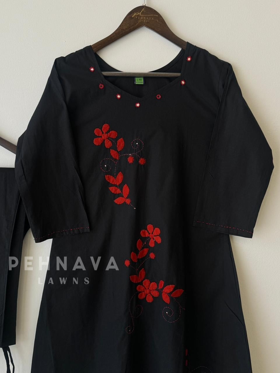 Cotton Applique Suit - Pehnava Lawns