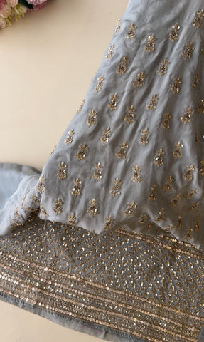 Heavy Handworked Crepe Suit -1178