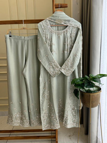 Tissue Handworked Salwar Kameez