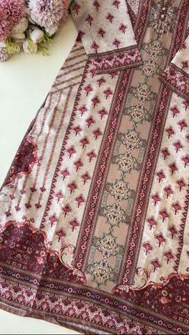 Premium jute silk ready to wear suit