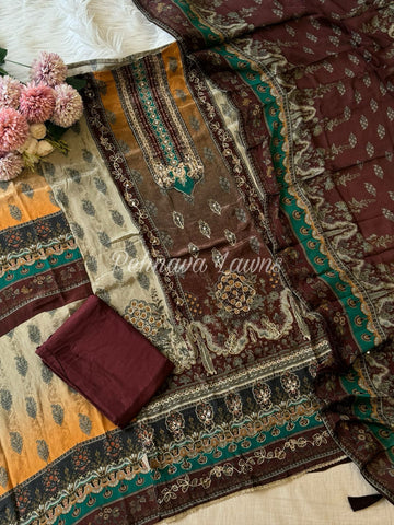 Trendy Festive Crepe Suit-1995
