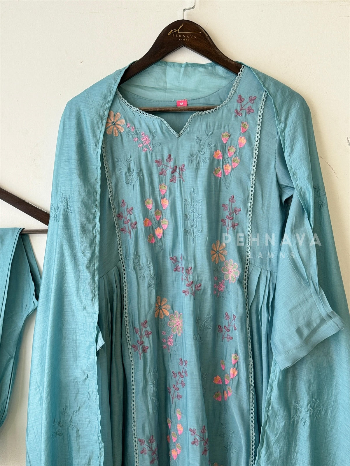 Floral Chanderi Ethnic suit 3187 JS16 - Pehnava Lawns