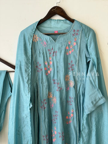 Floral Chanderi Ethnic suit 3187 JS16 - Pehnava Lawns