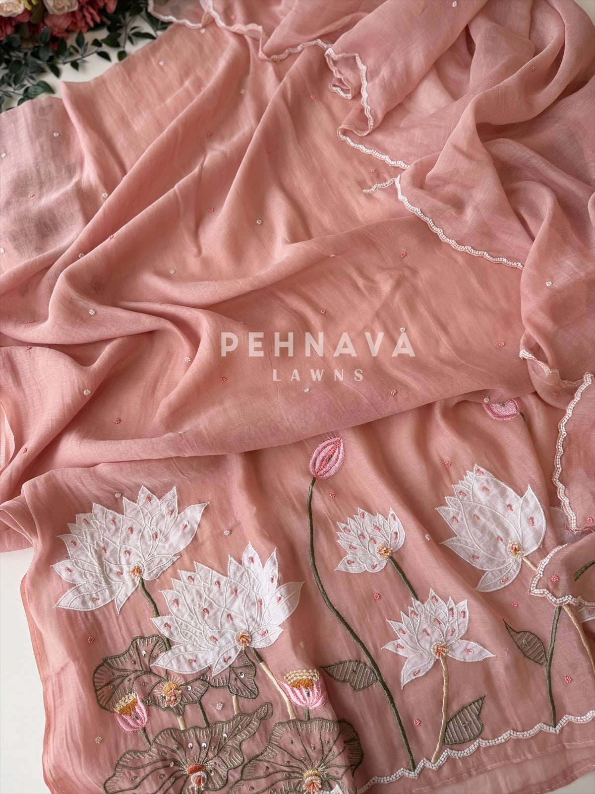 Chanderi Embroidered Unstitched Suit SS 1567
