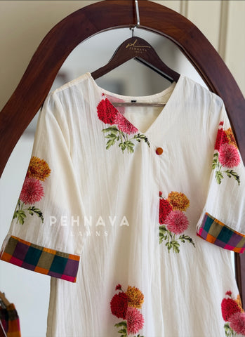 Floral Printed Farshi Salwar 4599