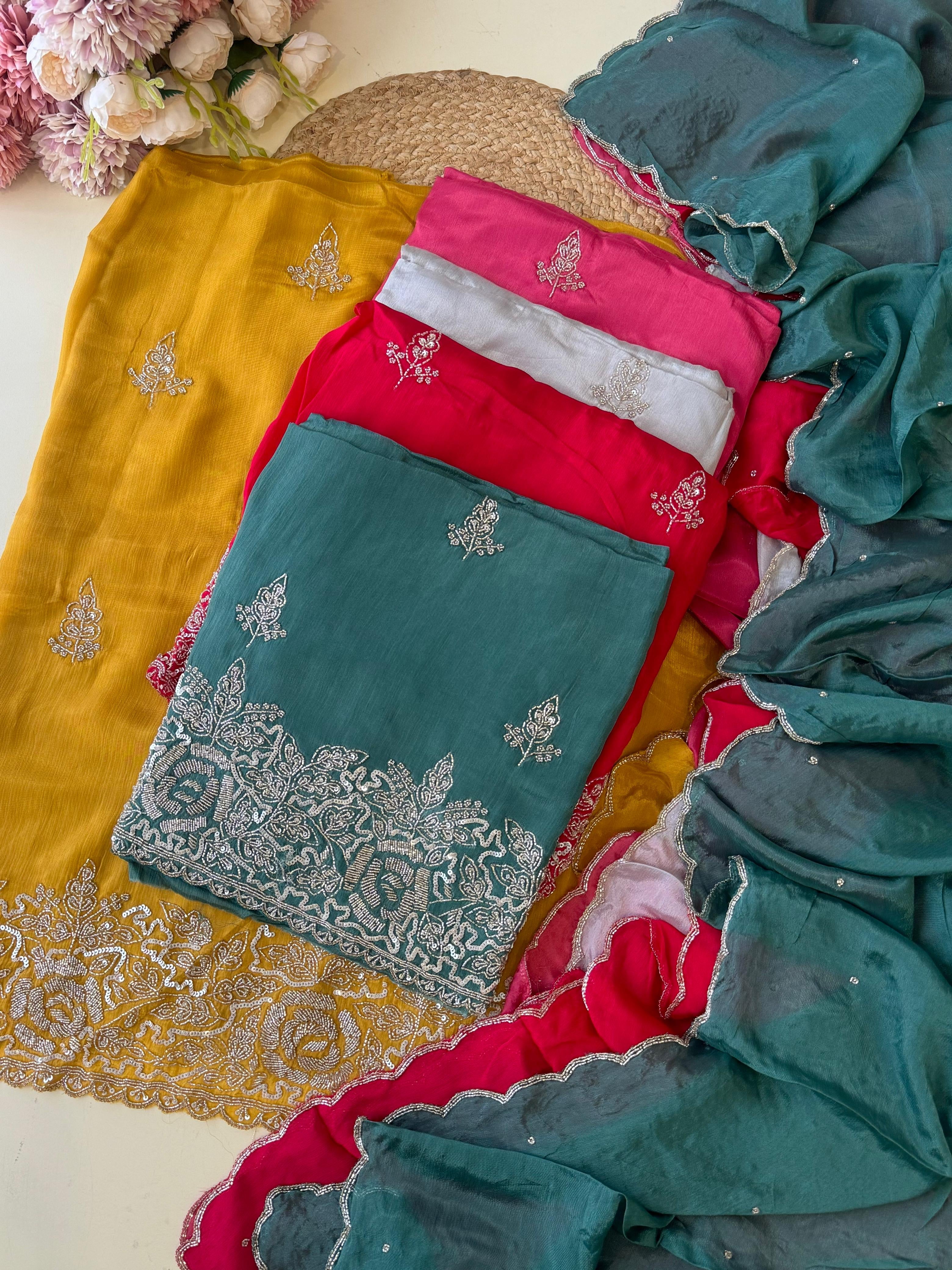 Handworked Un-stitched suit-8902