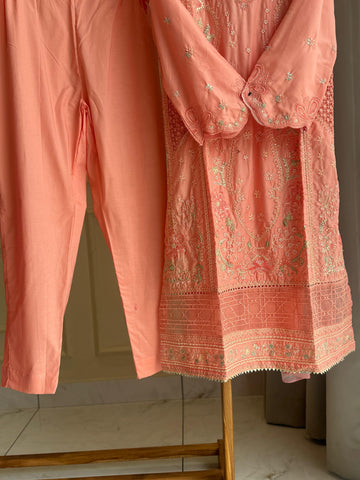 Binsaeed Pakistani Embroidered lawn Suit-0852